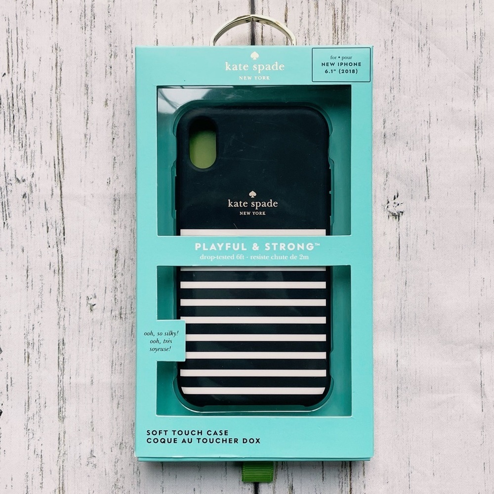 Kate Spade New York Playful & Strong Striped Soft Touch iPhone 6.1”(2018) Case